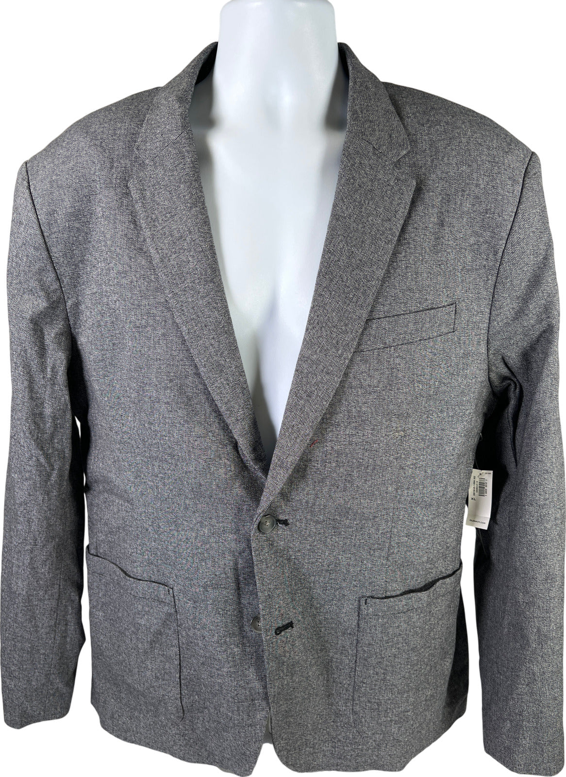 NEW Old Navy Men’s Gray 2-Button Cotton Blend Blazer - XL