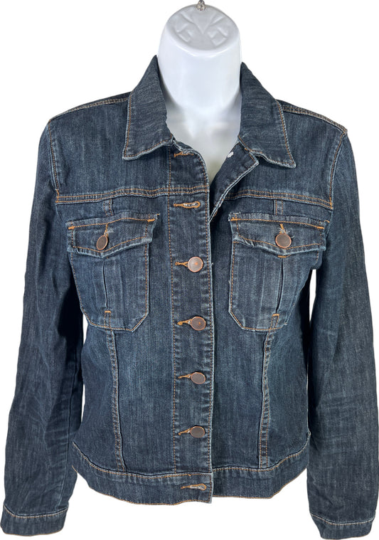 Kut From The Kloth Women’s Dark Wash Denim Jean Jacket - M