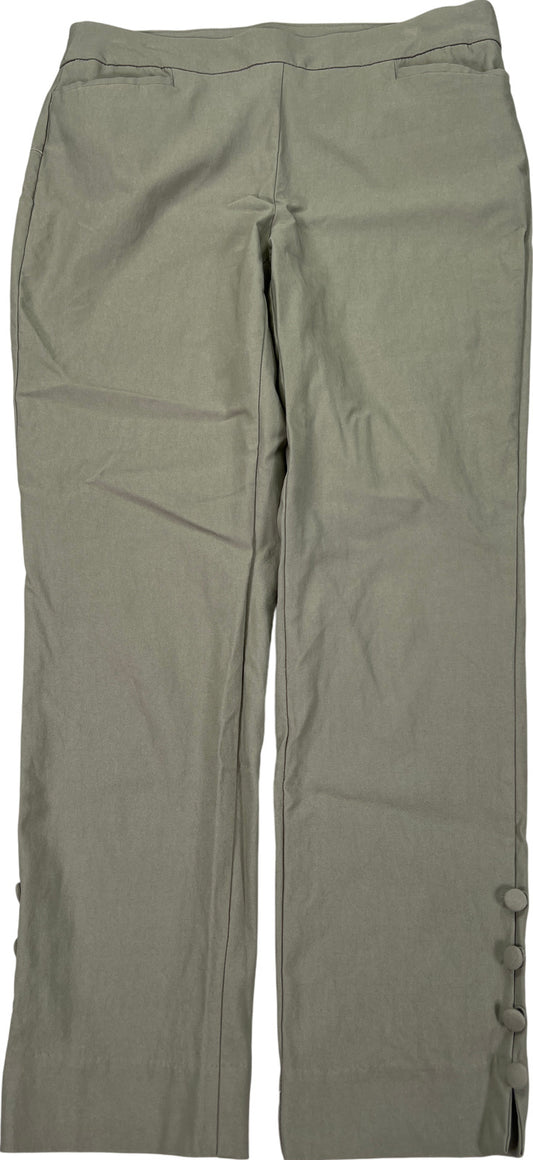 Chico’s Women’s Light Green Pull On Stretch Slim Leg Pants - 0.5R/ US 6R