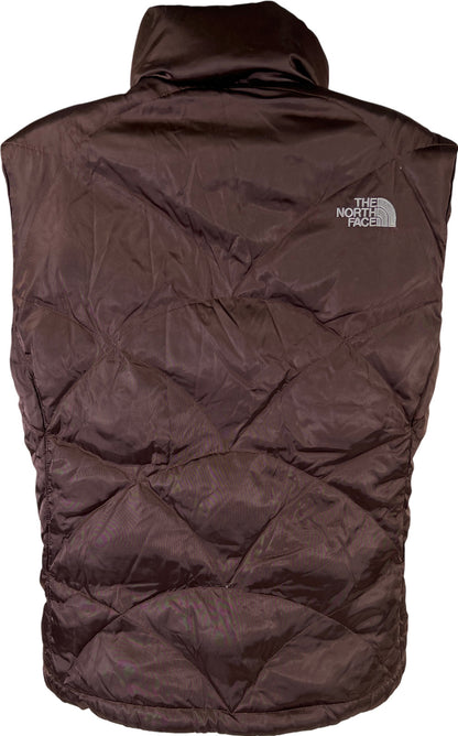 The North Face Women’s Brown Quilted Full Zip 550 Vest - M