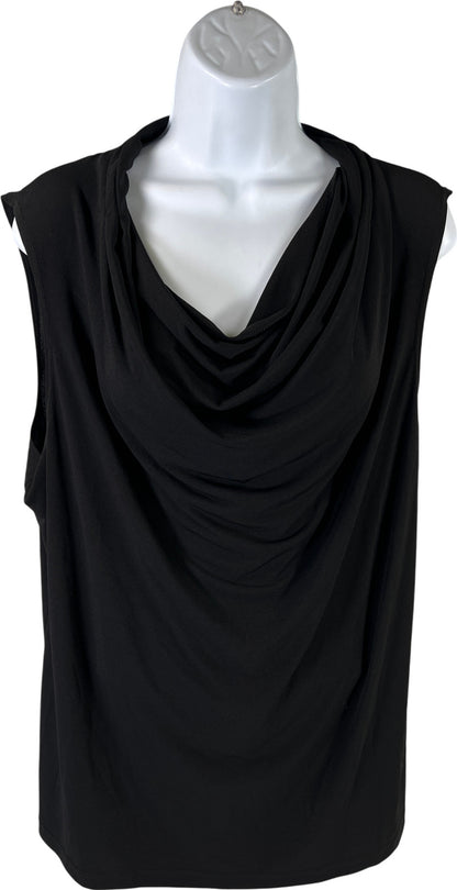 Chico’s Easywear Women’s Black Sleeveless Carrie Cowl Drape Neck Top - 3/US XL