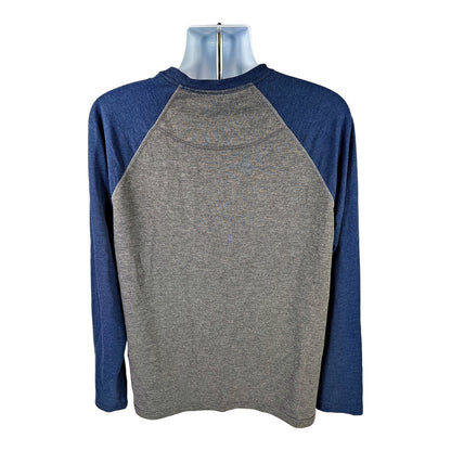 Orivs Men’s Gray/Blue Long Sleeve T-Shirt - L