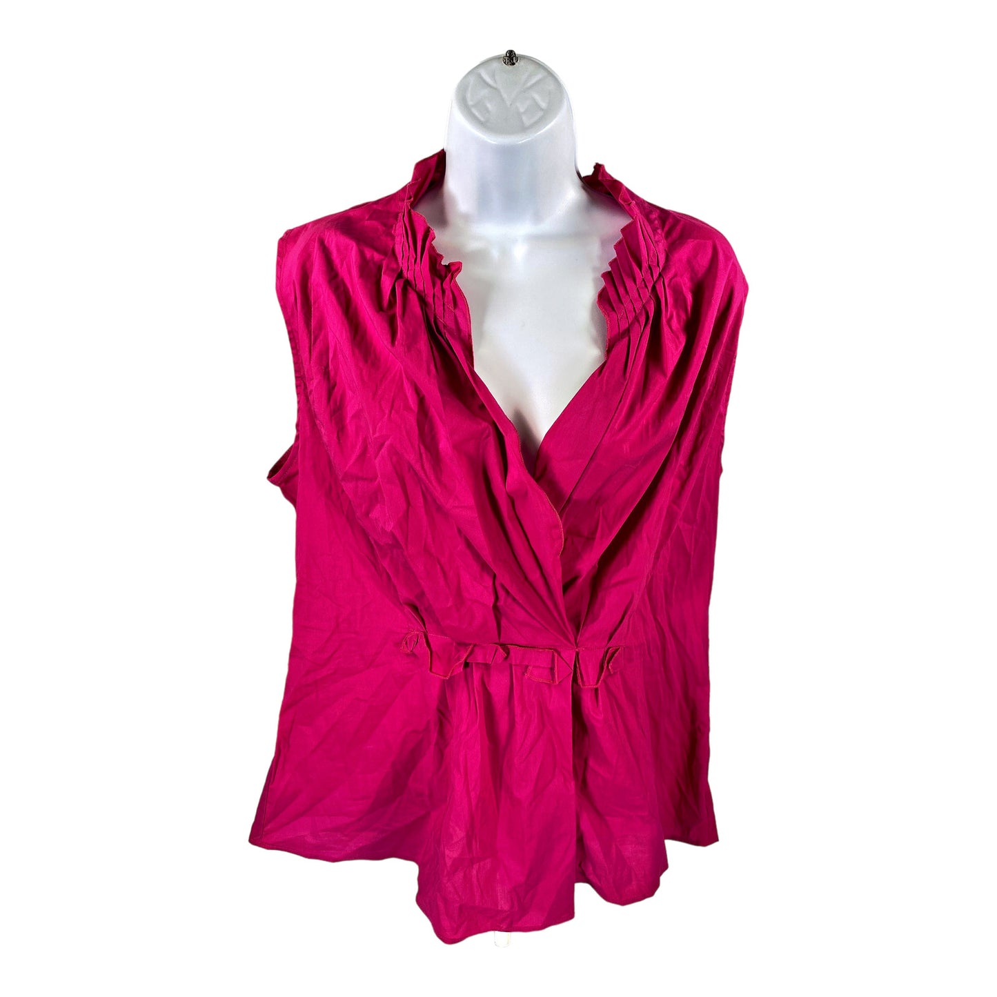 NEW Banana Republic Women’s Purple/Pink Sleeveless V-Neck Blouse - 14