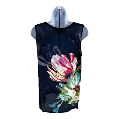 Karen Kane Women’s Black Floral Sleeveless Tank Top - M