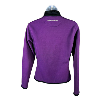 Under Armour Women’s Purple Coldgear Full Zip Fitted Jacket - S