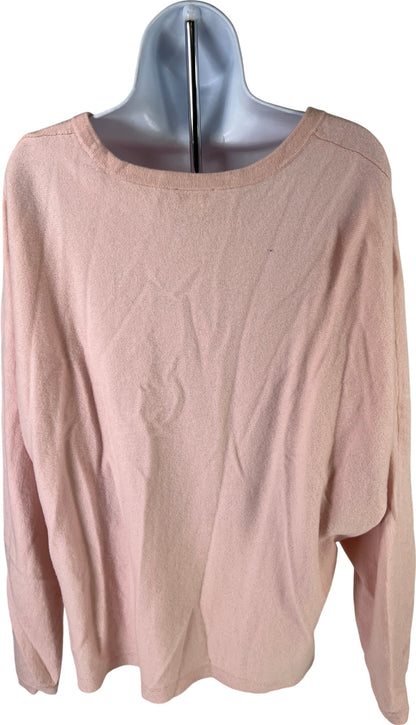 J. Jill Women’s Pink 100% Cashmere Long Sleeve Sweater - XL