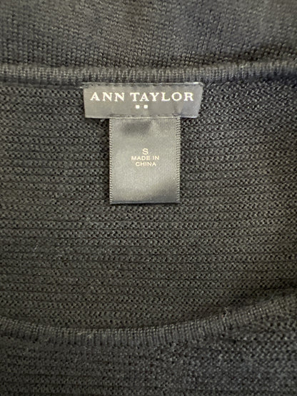 Ann Taylor Women’s Black Long Sleeve Wool Blend Sweater Dress - S