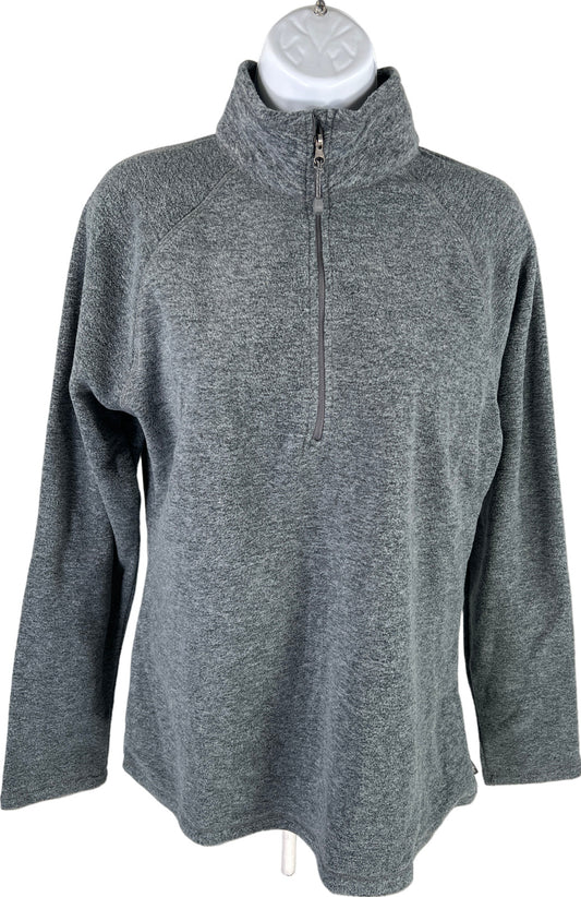 NEW Eddie Bauer Women’s Gray Fleece 1/4 Zip Pullover Jacket - M