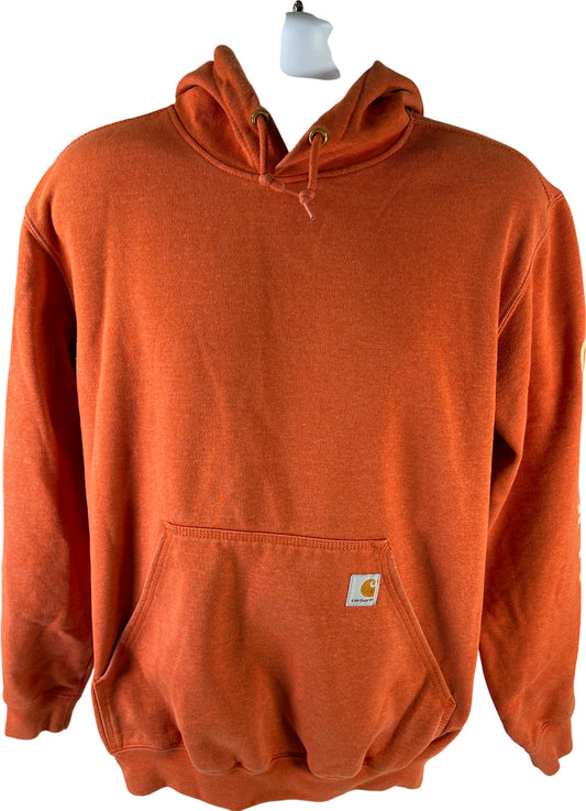 Carhartt Men’s Orange Cotton Loose Fit Midweight Pullover Hoodie - M