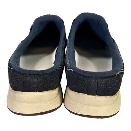 Easy Spirit Women’s Blue Travel Time Leather/ Textile Slip On Mules - 9