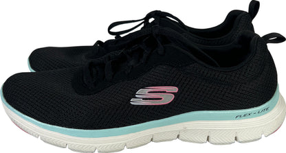 Skechers Women’s Black Flex Appeal 4.0 Lace Up Athletic Shoes - 9