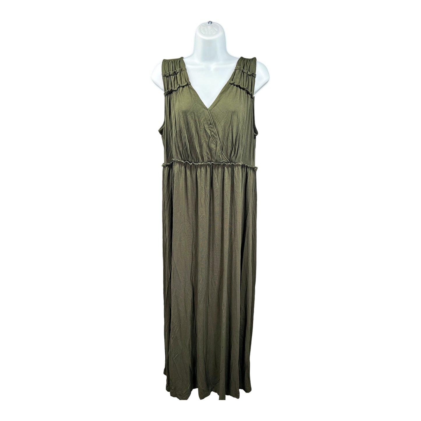 Coldwater Creek Women’s Green Sleeveless Long Maxi Dress - L/14