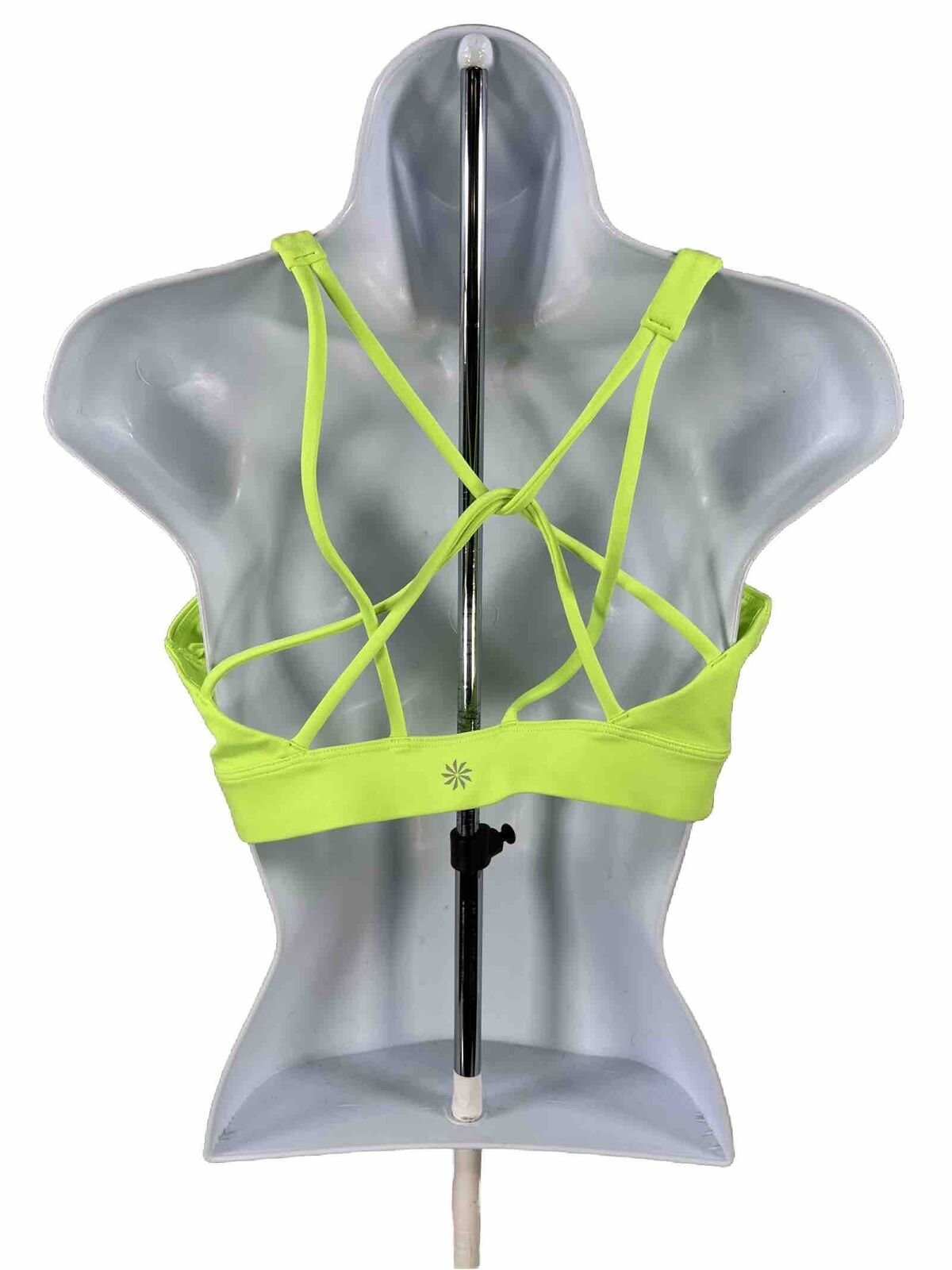 Athleta Women's Neon Green Padded Strappy Sports Bra - L