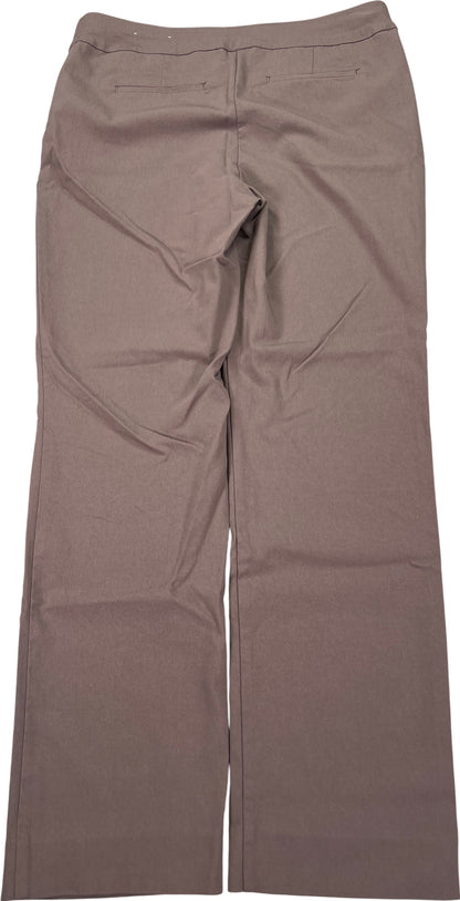 Chico’s Women’s Gray/Brown Pull On Straight Leg Pants - 1/US 8R