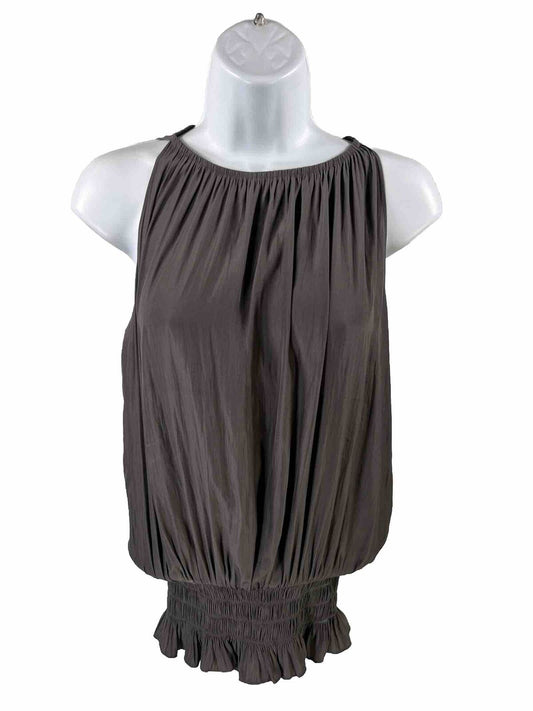 NEW Ramy Brook Women's Gunmetal Gray Sleeveless Lauren Top - XS