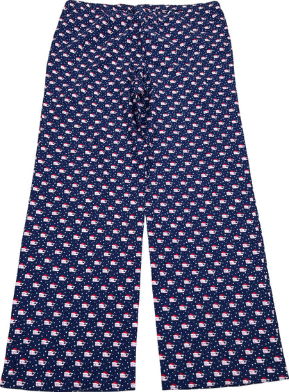 NEW Vineyard Vines Men’s Blue Santa Whale Lounge Pajama Pants - L