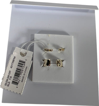 NEW Kendra Scott Women’s Goldtone Rhinestone Selana Ear Cuff Set of 2