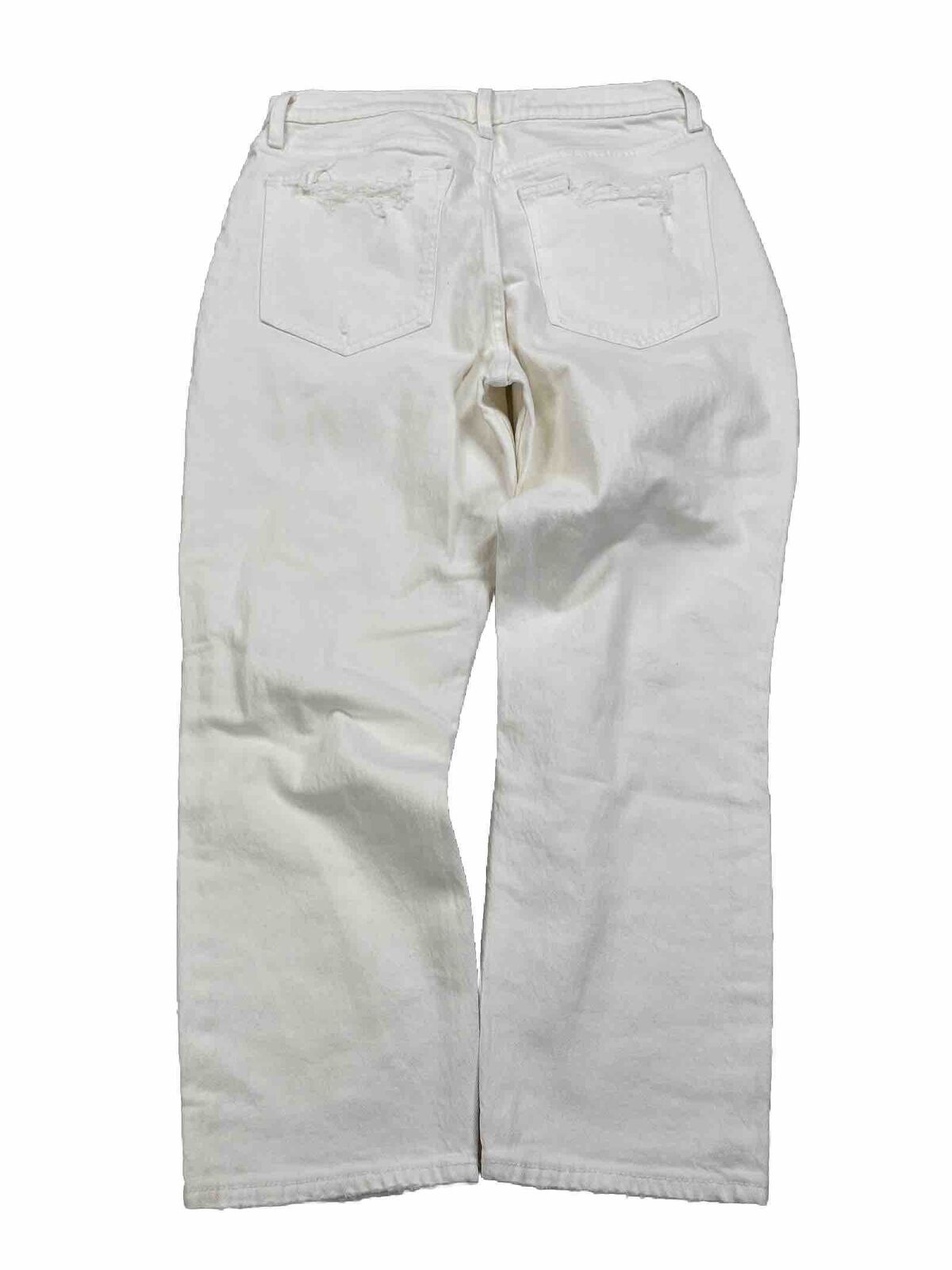 NEW Abercrombie and Fitch Women's White High Rise Mom Jeans - 29/8 Short