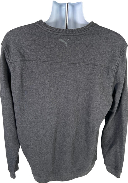 Puma Men’s Gray Graphic Long Sleeve Pullover Sweatshirt - L