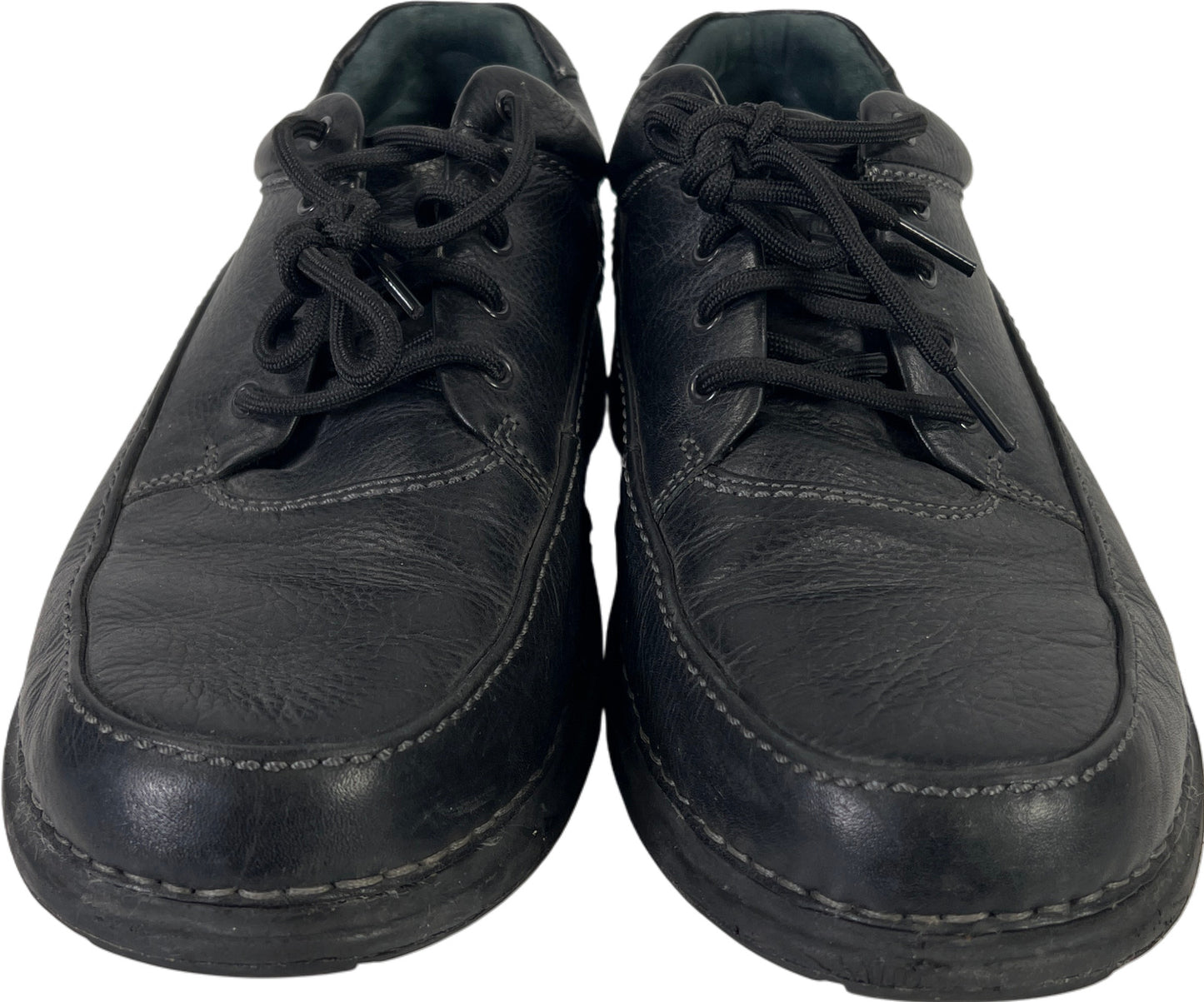 Rockport Men’s Black Leather Lace Up Casual Oxford Shoes - 12 Wide