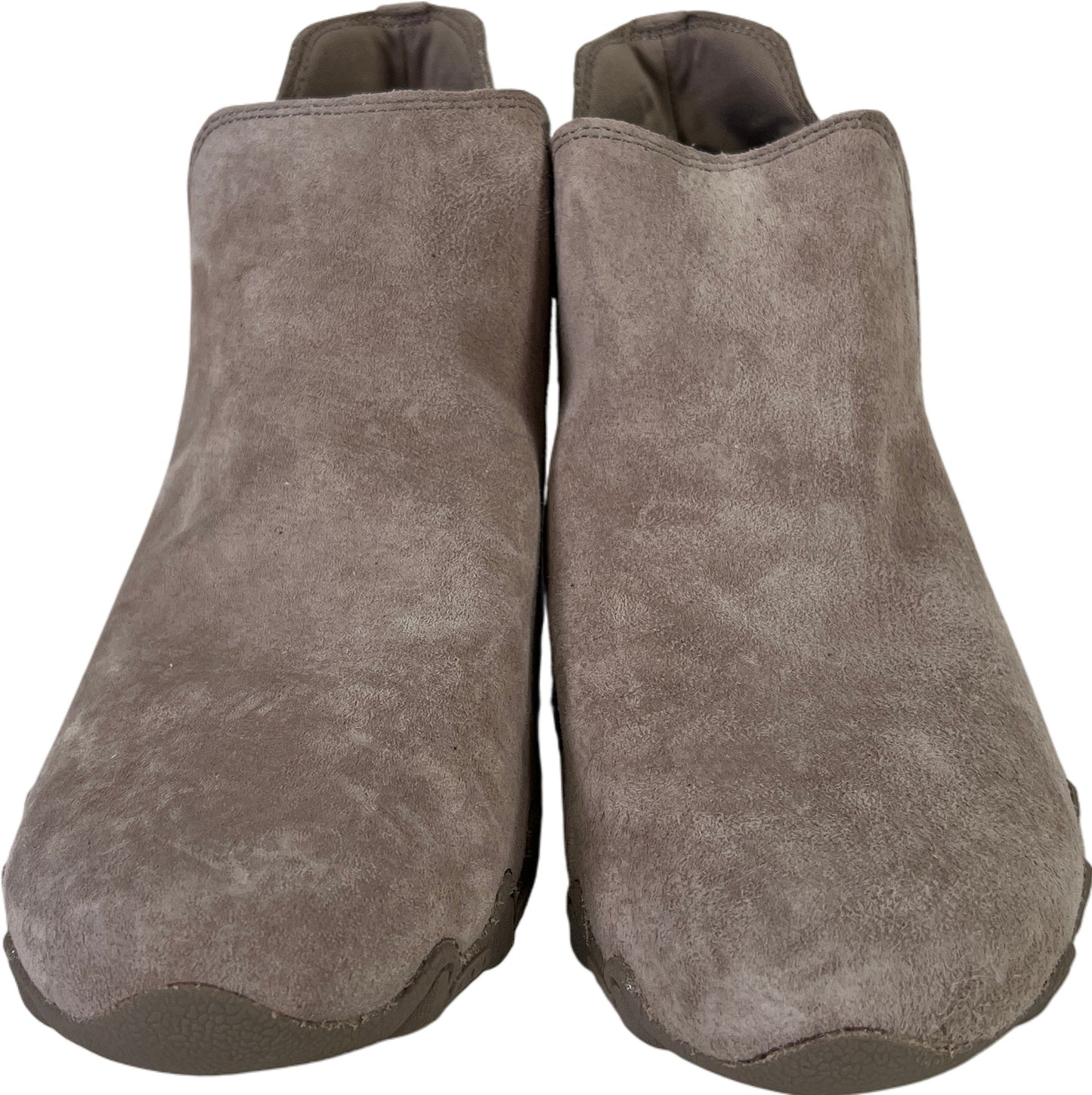 Skechers Women’s Gray Suede Bellore Chelsea Anke Boots - 8