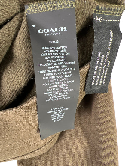 Coach Men’s Olive Green Tape Sweatshirt Crewneck - S