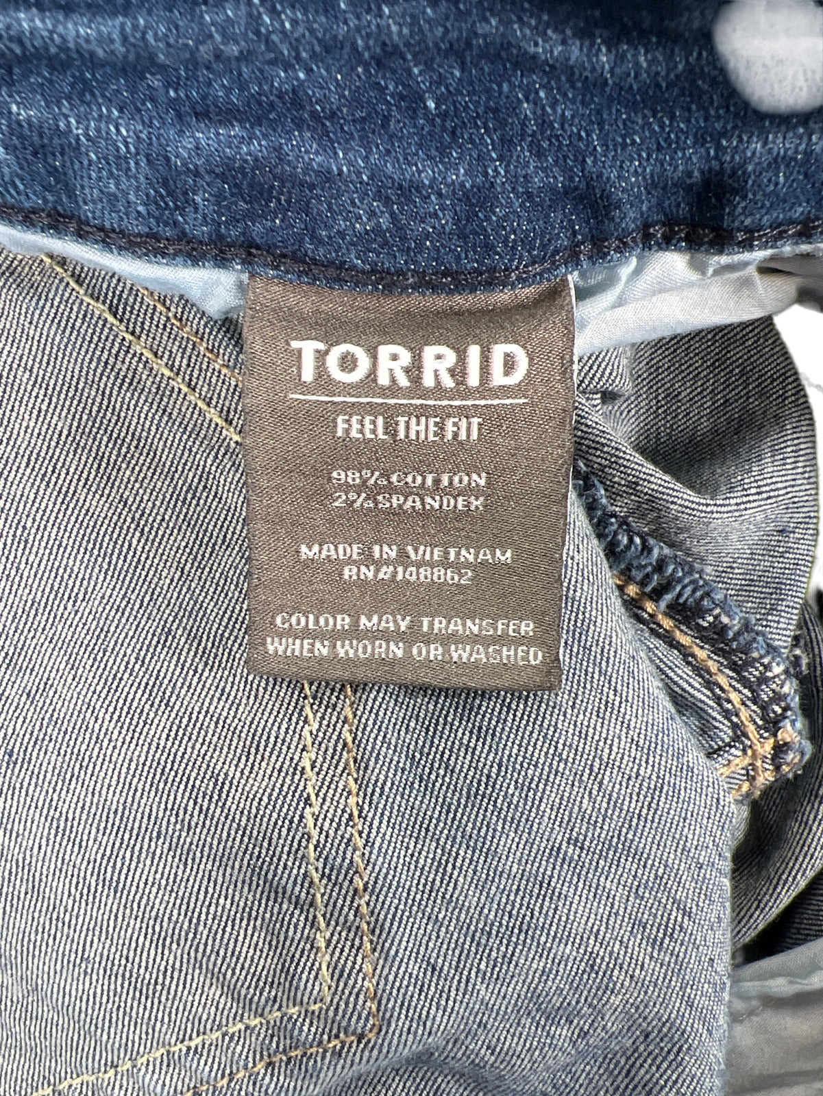 Torrid Women’s Medium Wash Mid Rise Vintage Stretch Slim Boot Denim Jeans - 20R