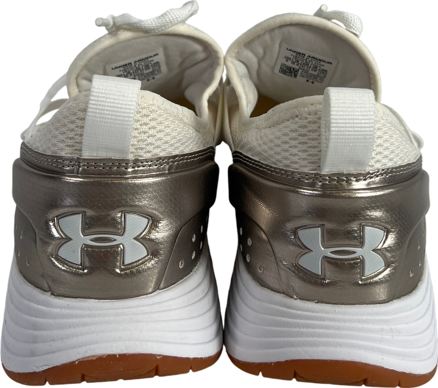 Under Armour Women’s White Breathe Trainer Lace Up Athletic Shoes - 9