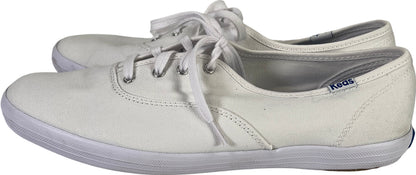 Keds Women’s White Canvas Low Top Champion Sneakers - 8