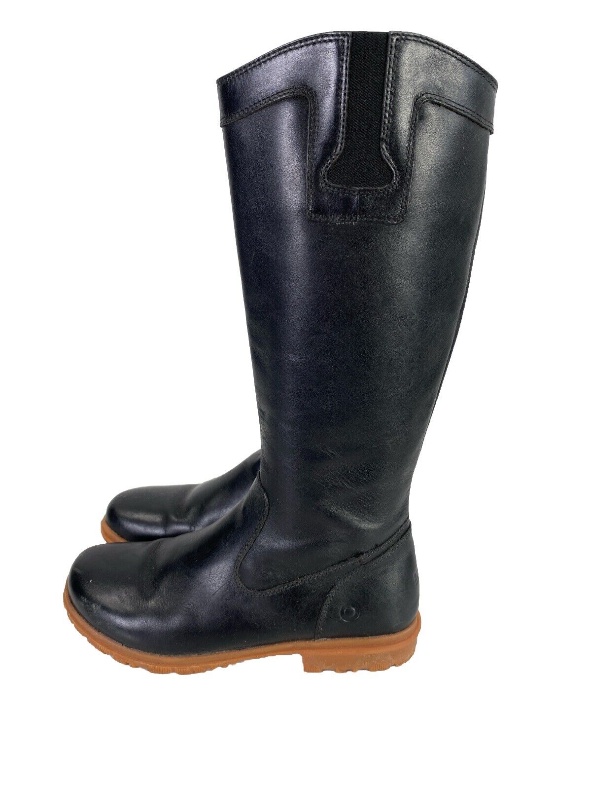 Bogs Women’s Black Leather Pearl Waterproof Tall Casual Riding Boots - 7.5