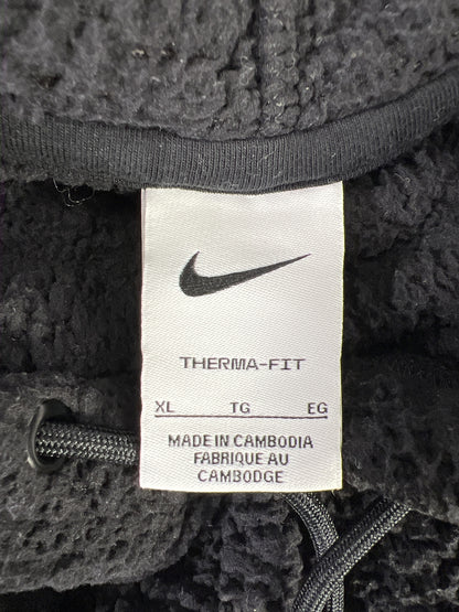 Nike Women’s Black Therma-Fit Cozy Fleece Sherpa Pullover Sweatshirt - XL