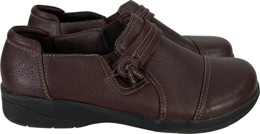 Clarks Collection Women’s Brown Slip On Comfort Shoes - 9