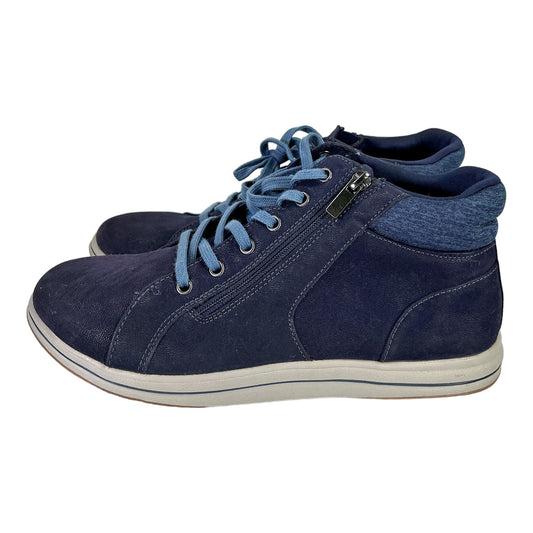 Clarks Cloudsteppers Women’s Blue Breeze Glide Lace Up High Top Sneakers - 9