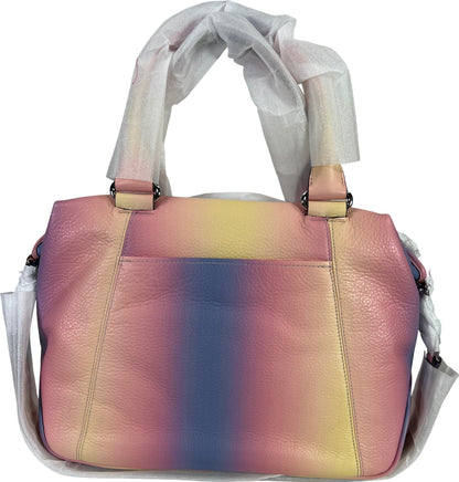 NEW Aimee Kestenberg Leather Sunset Ombre Lets Ride Novelty Convert Tote Purse