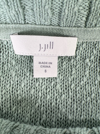 J. Jill Women’s Mint Green 3/4 Sleeve Textured Knit Sweater - S