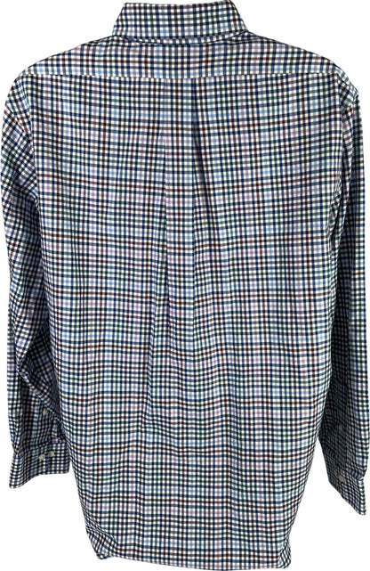 Brooks Brothers Men’s Blue/Purple Plaid Regent Button Down Shirt - XL