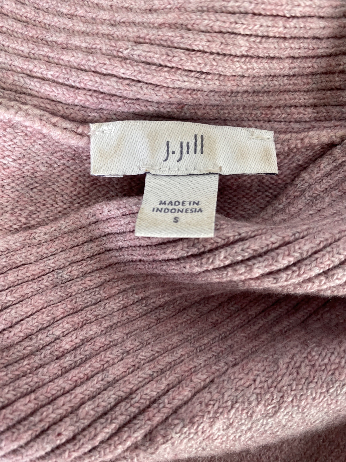 J. Jill Women’s Light Pink 1/2 Sleeve V-Neck Knit Sweater - S