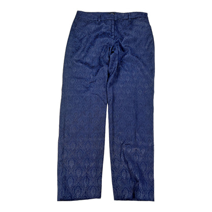 White House Black Market Women’s Blue Embroidered Slim Ankle Pants - 6