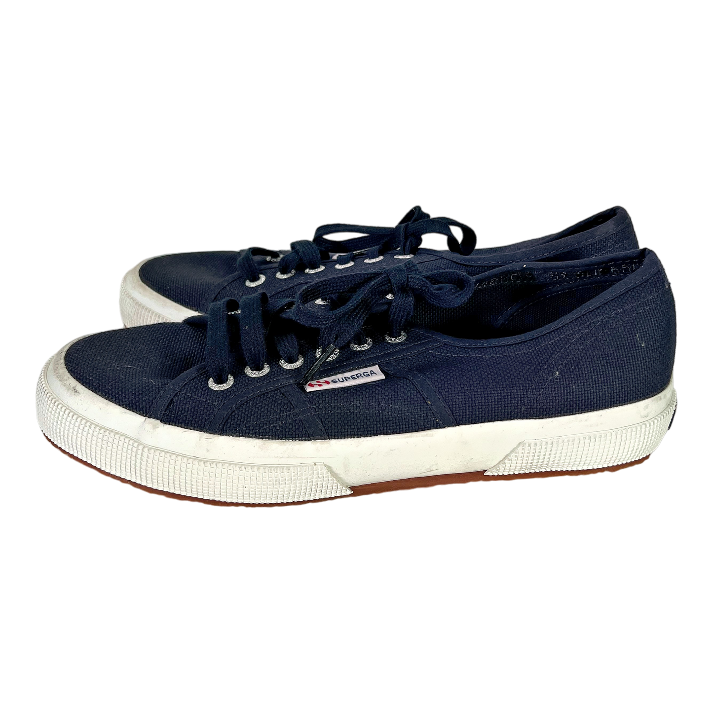 Supers Women’s Navy Blue Classic Cotu Lace Up Sneakers - 8