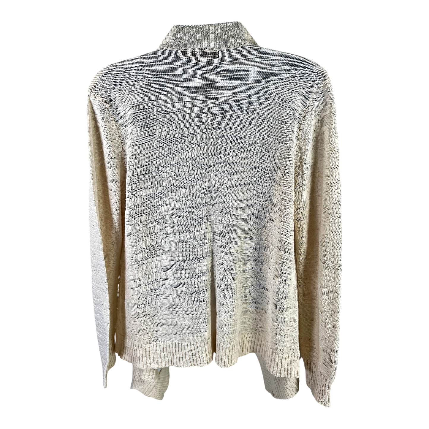 Ellen Tracy Women’s Ivory Open Knit Cardigan Sweater - S