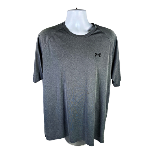 Under Armour Men’s Gray Short Sleeve Loose Fit Athletic Shirt - 2XL