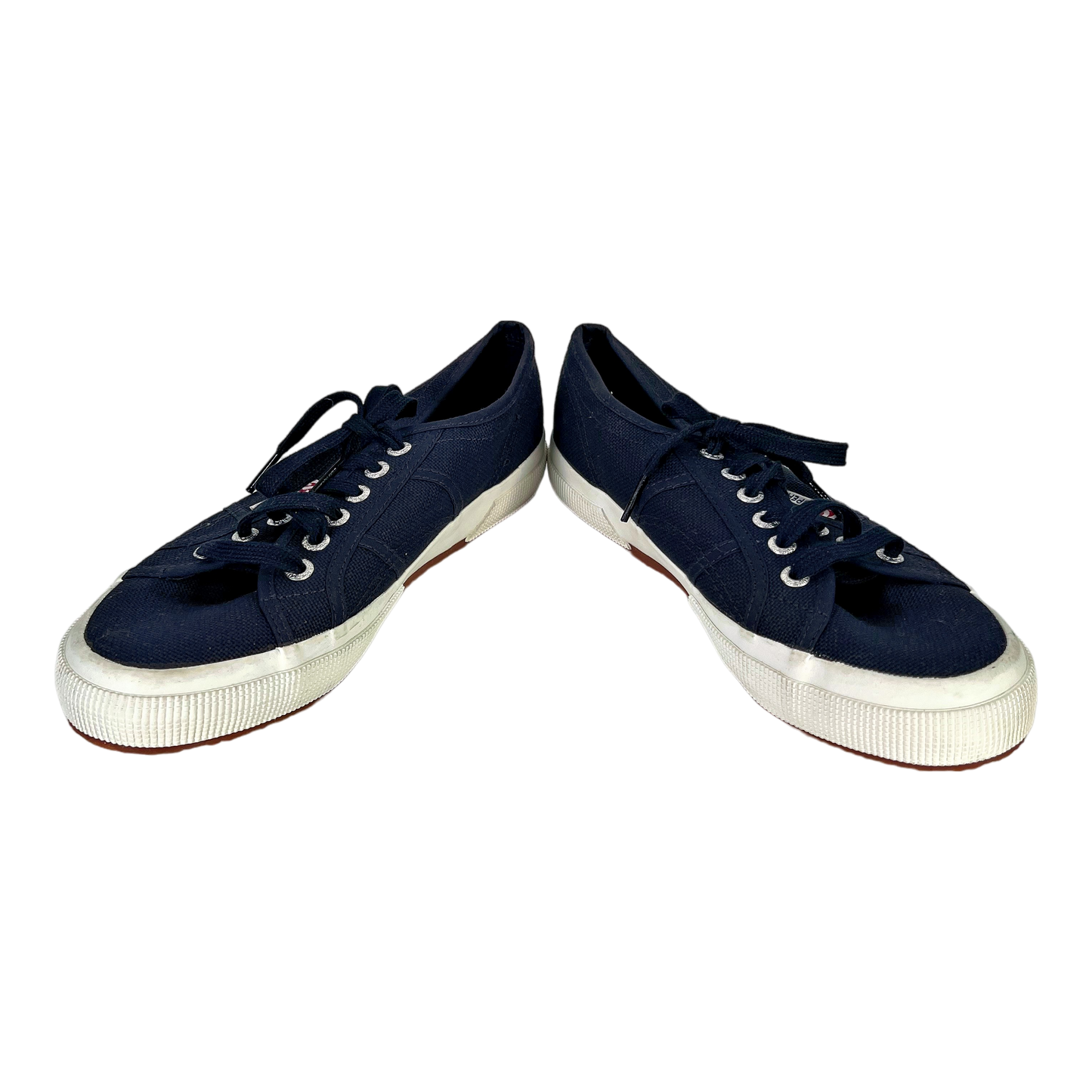 Supers Women’s Navy Blue Classic Cotu Lace Up Sneakers - 8