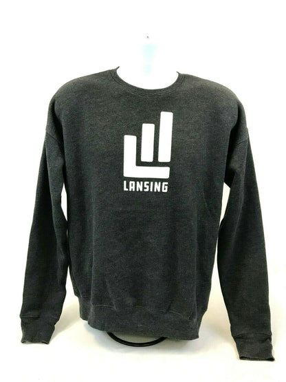City of Lansing Official Branded - Unisex Gray Crew Sweatshirt - Bella Canvas
